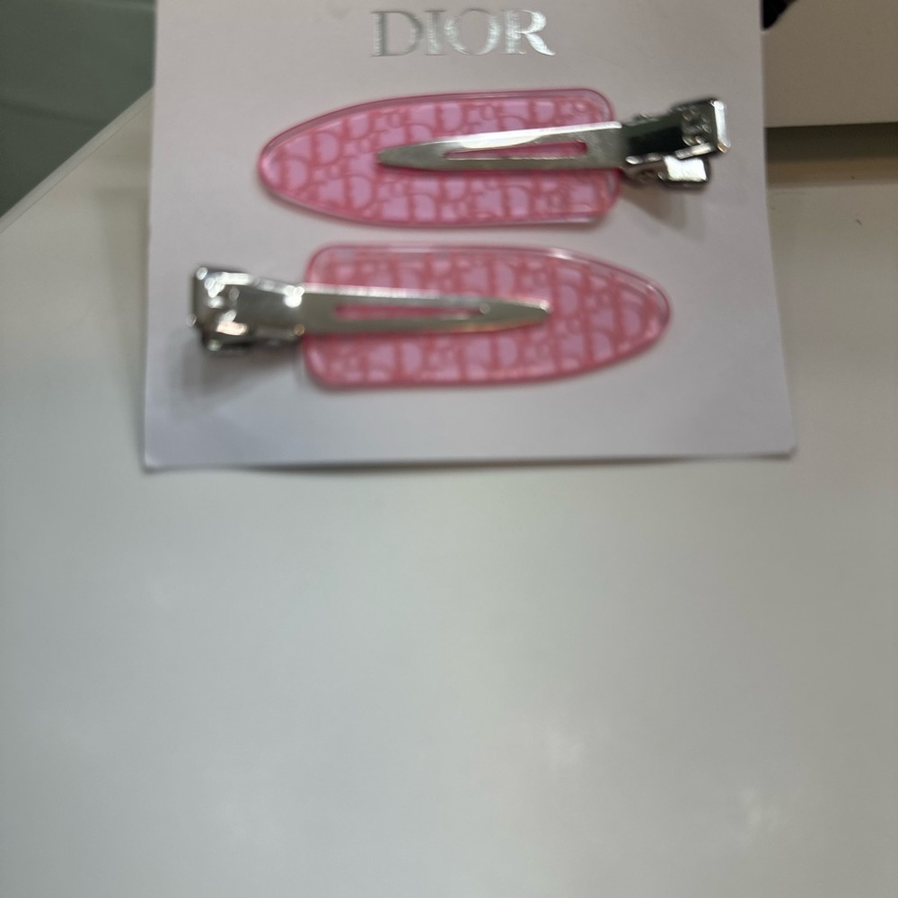 Dior Pink Hair Clips